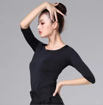 Ženska Balet Ples Praksi Oblačila Vrhovi Majica Vrhovi Kratka Sleeved Bluzo