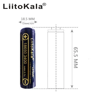 2pcs HK LiitoKala Lii-34A 3,7 V 18650 3400mah baterija za NCR18650B 34B Akumulatorska Baterija za svetilko/bakle/Lučka