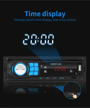 Avto FM Radio SWM 8013 Eno 1DIN Avtomobilski Stereo sistem MP3 Predvajalnik Vodja Enote Bluetooth USB2.0 AUX Radio Avtomobilska Elektronika