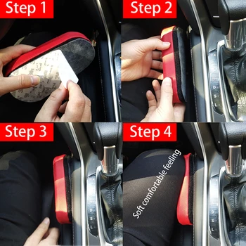 Mehko Usnje, Noge Blazina za Kolena Pad Armrest tipke Za Notranje zadeve Lancia Stilo Ducato Palio Bravo Doblo Ypsilon Clio Dodatki