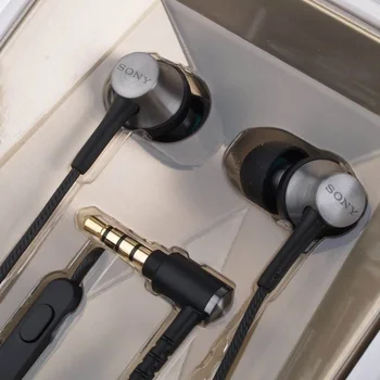 Original Sony MDR-EX650AP V uho Žične Slušalke z Mikrofonom z Visoko kakovost Bas Slušalke za Fante in Dekleta za Android Huawei