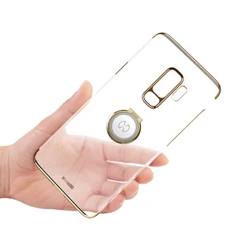 Na Prodajnih za Samsung Galaxy S9 Primeru Xundd Pregleden Težko PC Ohišje za Galaxy S9 Plus Primeru Telefon z Magnetno Kovinski Obroč Imetnika
