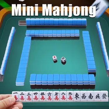 24 mm 144 kos/set Mini Malo Mahjong Tradicionalni Kitajski Mahjong Igre Družino Igrača Kitajski Številke Exquisitely Vklesan