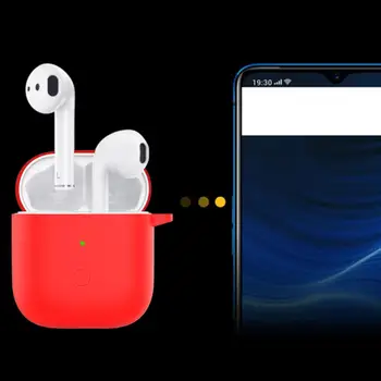 Športne Slušalke Silikonsko Ohišje Za Realme Brsti Zraka Silikonski Bluetooth Slušalke Kritje Slušalke Primeru S Kavljem Za Realme Brsti Zraka