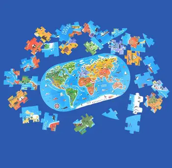 Hobbylane Zemljevidu Sveta Sestavljanke Otroci Izobraževalne Igrače, Kulture Geografija Priznanje Igrača Darilo 100 KOZARCEV/Set