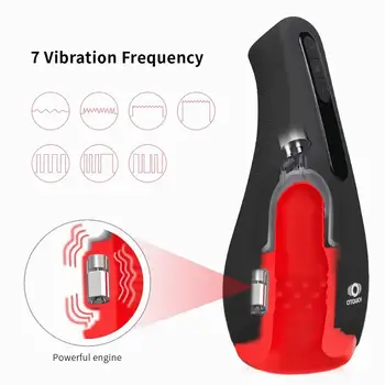 Moški Masturbator Vibrator za Moške Silikonski Avtomatsko Ogrevanje Sesanju Oralni Seks Pokal Odraslih Intimnih Igrače Blowjob Pralni Seks igrače