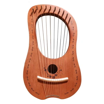 10/16 Niz Lesa Lier Harfo Kovinsko Past Mahony Masivnega Lesa, Strunami Instrument, s Draagbag