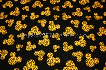 100*130 cm Bombaž Šivanje Tkanine Leopard miško DIY Ročno Materiala Hometextile Mozaik