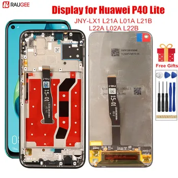 Raugee Original Display za Huawei P40 Lite JNY-LX1 LCD Zaslon na Dotik Preizkušen Računalnike, Zamenjava za P40 P 40 Lite 6.4