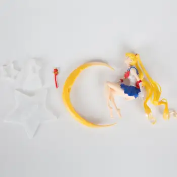 1pc Lep Anime Sailor Moon Usagi Tsukino PVC Dejanje Slika Dekoracijo Zbirka Model Igrače Lutka za Otroke Dekleta Darila