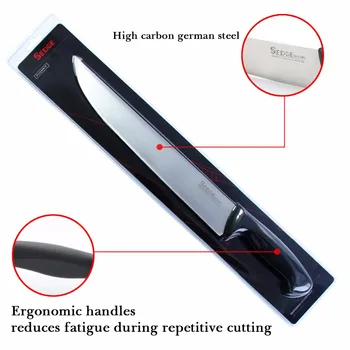 Šaša Carving Nož za Rezanje - SP Serije - nemški Visoko vsebnostjo Ogljika Kuhinjski Nož iz nerjavečega jekla - Ergonomski Črn Ročaj - 12