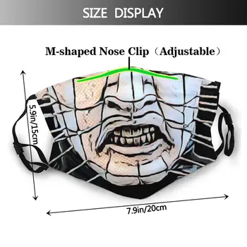 Hellraiser Pinhead Non-Enkratno Usta, Obraz Maske Groze, Anti Meglica, Prah Maske Z Filtri Za Zaščito Masko Respirator Žarilna