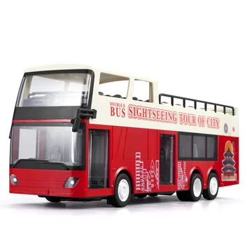 Simulacija RC Double-Decker Turistični Avtobus, City Bus Model Avtomobila Igrača Daljinski upravljalnik Avto Igrače Za Otroke, Fantje Darila