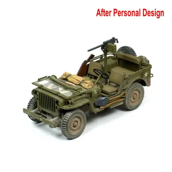 1:35 Obsega Sestavljanje Modela Avtomobila Svetovne Vojne Ameriški Willys Jeep Model Z Vojak Brezplačna Dostava 35219