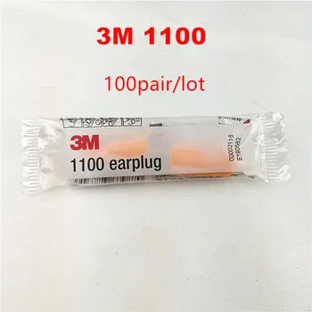 100pairs/veliko 3M 1100 Razpoložljivi Uho Plug Pene Hrupa Reduciranje