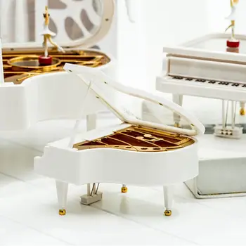 Piano Music Box Baletni Plesalec Klavir Ornament Klasične Glasbene Igrače Dom Soba Dekoracijo Otroci Darilo #D0