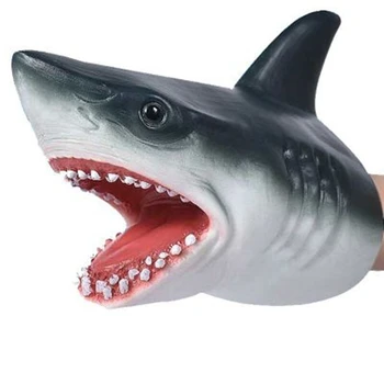 Shark Strani Lutkovno Simulacije Živali Glavo Rokavice Otroci Igrače Darilo Strani Lutkovno Shark Slika Model Za Otroka Odganjanje Gag Šale Igrača
