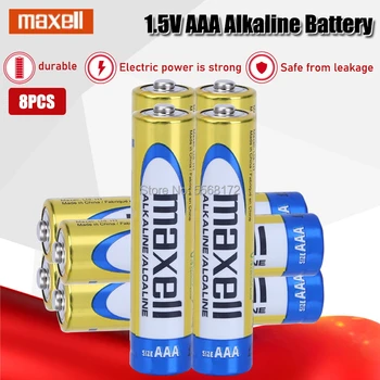 8PCS Original maxell 1,5 V AAA Alkalne Baterije LR03 Za Električno zobno ščetko Igrača Svetilka Miško ura Suho Primarne Baterije