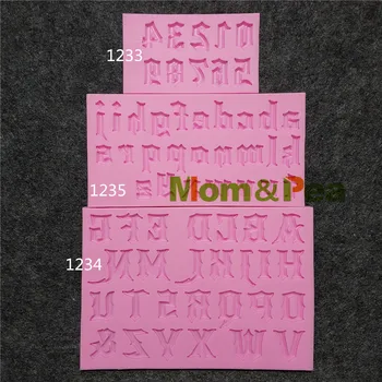 Mama&Grah 1233-35 Brezplačna Dostava Številke & Črke Silikonsko Plesni Torto Dekoracijo Fondat Torto 3D Plesni, Hrana Razred