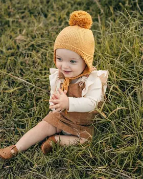 2020 Malčka Otroci Baby Dekle Retro Trak Obleko Žepi Naramnice Svoboden Gumbi Obleka, Obleke, Oblačila 0-5Y
