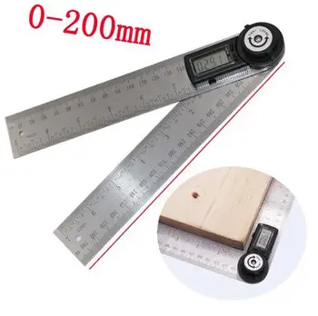 2 V 1, 200mm Digitalni Kota Vladar Finder Meter Merilnikom. Inclinometer Goniometer Elektronski Kota Profil iz Nerjavečega Jekla