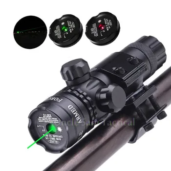 Taktično Nastavljiv 5mw Zelena Rdeča Laser Pogled Puška Področje Riflescope Icao 20 mm Gori Rep Stikalo Za Lov