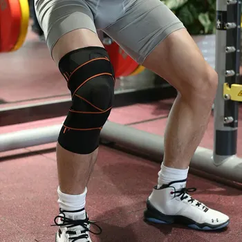 Podpora kolena Strokovno Protectives Šport Kolena Pad na Prostem Teče Ščitniki za Kolena Oranžna M/L/XL