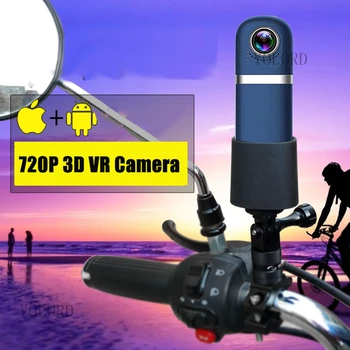 3D Panoramski pogled 360 VR 720P VR Live Show Super HD WiFi Kamera Dvojno širokokotni Ribje Oko Avto DVR Za iphone iOS Android Telefon