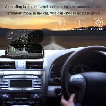 SeenDa Qi Brezžični Polnilnik Avto HUD Imetnik Head UP Display Navigacija GPS Hitro Polnjenje za iPhone XR XS Max Držalo, Stojalo