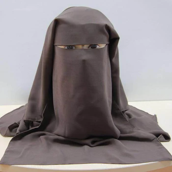 Muslimanski Ruta, Šal Islamske 3 Plasti Turban Hidžab Barva Črna Sprednji Pokrov Headscarf Glavo Pokrivna Hijabs Hoofddoek Moslima
