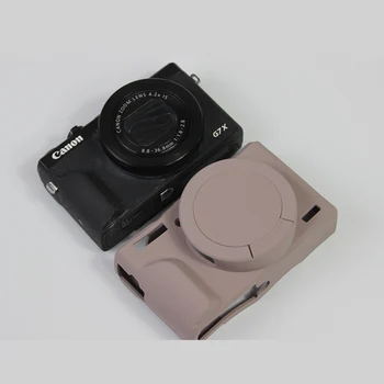 Mehko Silikonsko ohišje za fotoaparat torba za Canon G7X Mark III G7XM3 G7X3 G7XII G7XM2 G7X2 Gume Zaščitna Telo Pokrivajo Kožo lupini