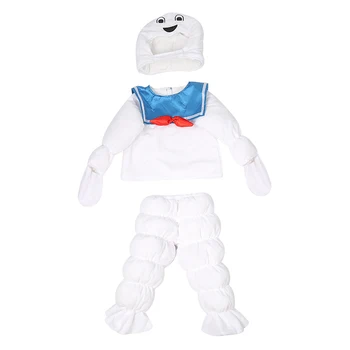 Nov Prihod Plišastih Srčkan Duha Mehko Otroci Malčka Bivanje Puft Marshmallow Človek Otrok Halloween Kostum