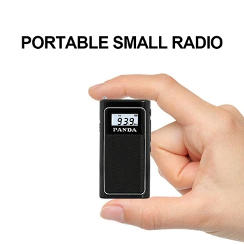 Prenosni Mini Žep FM Radijski Sprejemnik Radijskih Prostem, DSP Čip Stereo TF Kartice WMA MP3 Slušalke LCD Polnilna Igralec