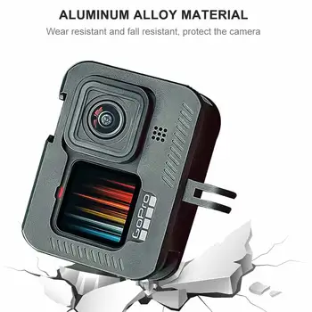 Aluminij Zlitine Zaščitno Ohišje za Gopro Hero 9 Stanovanj Okvir Primeru s Hladno Čevelj Mount Kamera Opremo