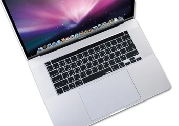XSKN arabski/English Black Silikonsko Tipkovnico Pokrov Kože za leto 2020 MacBook Pro 13.3-palčni na Dotik Bar A2251 A2289 ZDA in EU Različica