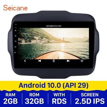 Seicane 9 inch Android 10.0 Avto GPS Radio 2016 Jeep Renegade Vodja Enote Predvajalnik Podpira 1080P Video Varnostno kamero