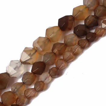 Obrazi Kave Agate Kroglice 15inches naravnega kamna kroglice za nakit, izdelava 6/8/10 mm kroglice DIY Zapestnico na debelo
