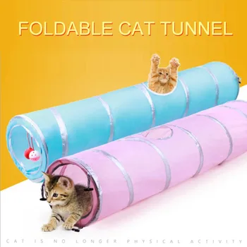 2 Luknje Hišnih Mačk Predor Igrače za Mačke Kitten Vrečke Crinkle Mačka Igra Tunel Igrača Smešno Pet Predor Večino Mačka Jama Ne Zasedajo