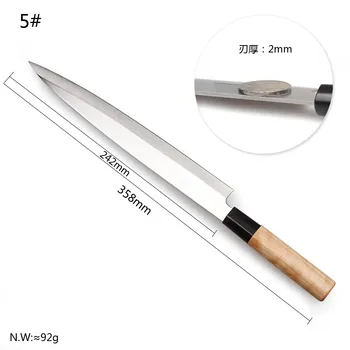 RSCHEF 1 kos Japonski kuhinjski nož iz nerjavečega jekla, kuhanje nož za ribe orodja