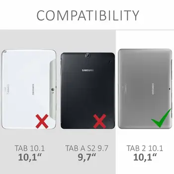 360-Stopinjski Vrtečih PU Usnje Primeru Pokrovček za Samsung Galaxy Tab 2 10.1