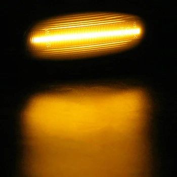 Dynamic LED Strani Marker Svetlobni Signal Blinker Obrnite Kazalnik Signala Luč za Peugeot 207 308 3008 5008 RCZ Partner Zaporedno