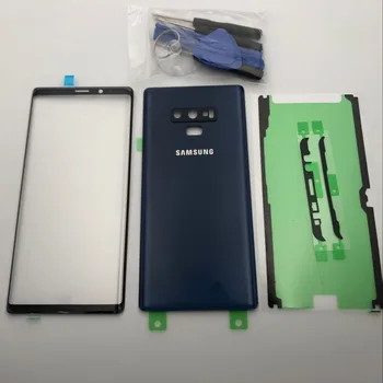 Note9 Sprednji Zaslon na Dotik Stekla Nazaj Stekla Zamenjava Za Samsung Galaxy Note 9 N960 N960F Pokrovček Baterije Zadnja Vrata Stanovanja Primeru