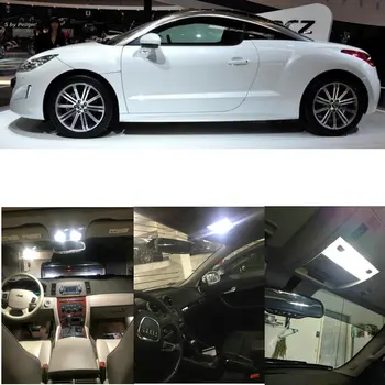 LED Notranjosti Avtomobila Luči Za Peugeot rcz coupe rifter enoprostorec potnik v 2.0 avto dodatki sijalka brez napak