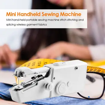 Prenosni Mini Strani Šivalni Stroj Hitro Priročno Šiv Šivanje Needlework Akumulatorski Oblačila, Tkanine, Gospodinjski Električni Šivalni Stroj
