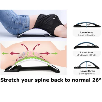 Nazaj Stretch Opreme Magic Massager Nosila Fitnes Ledvene Podpore Sprostitev Hrbtenice Lajšanje Bolečin Korektor