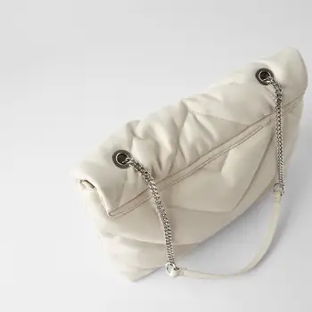 Moda Barva PU Usnje Crossbody Vrečke 2020 Oblikovalec Verige Torba White Lady Messenger Bag Velike Tote Velike Torbice