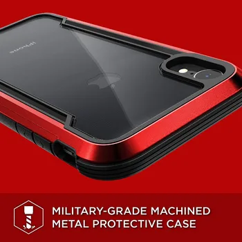 X-Doria Obrambo DropShield Primeru Za iPhone XR XS Max Kritje Vojaški Razred Spusti Preizkušeni Aluminij Zaščitna Telefon Primeru Coque Capa