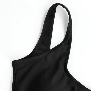 WOMAIL Barva Bodysuit Poliester Materiala Retro Elastična Visoke Kakovosti Enem Kosu Perilo Nov Ženski 19MAR18
