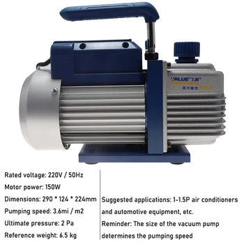 FY-1C-N prenosni zrak, vakuumske črpalke 2pa končni vakuum, ki se uporablja za laminator in klimatska naprava 150w