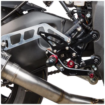 Motorno kolo Rearsets Za Yamaha MT-10 FZ-10 2016-2020 CNC Nastavljivo naslonjalo za Noge Footpegs Stopala Kljukice Zadnji Set Zavorne Shift Rearset